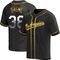 Black Golden Eric Gagne Men's Los Angeles Dodgers Alternate Jersey - Replica Big Tall