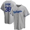 Gray Eric Gagne Men's Los Angeles Dodgers Road Jersey - Replica Big Tall