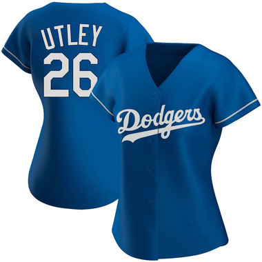 Royal Chase Utley Women's Los Angeles Dodgers Alternate Jersey - Authentic Plus Size