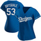 Royal Don Drysdale Women's Los Angeles Dodgers Alternate Jersey - Authentic Plus Size