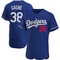 Royal Eric Gagne Men's Los Angeles Dodgers Alternate Jersey - Authentic Big Tall