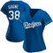 Royal Eric Gagne Women's Los Angeles Dodgers Alternate Jersey - Authentic Plus Size