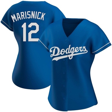 Royal Jake Marisnick Women's Los Angeles Dodgers Alternate Jersey - Replica Plus Size