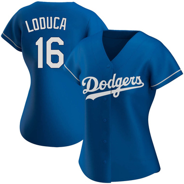 Royal Paul Loduca Women's Los Angeles Dodgers Alternate Jersey - Authentic Plus Size