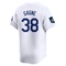 White Eric Gagne Men's Los Angeles Dodgers 2024 World Tour Seoul Series Home Jersey - Limited Big Tall