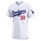 White Eric Gagne Men's Los Angeles Dodgers Home Jersey - Elite Big Tall