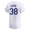 White Eric Gagne Men's Los Angeles Dodgers Home Jersey - Elite Big Tall