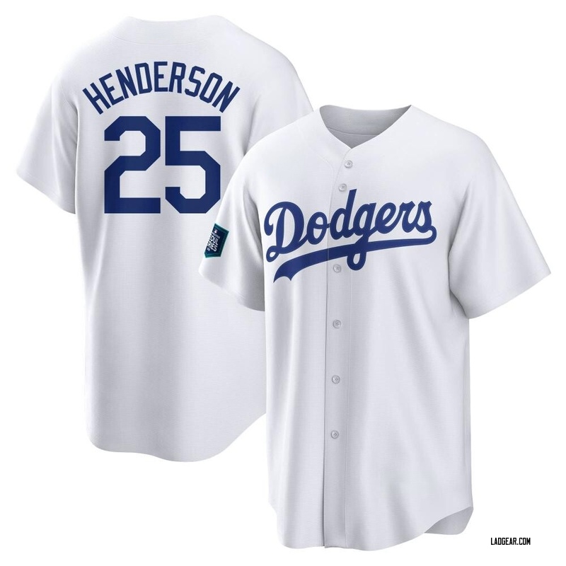 White Rickey Henderson Youth Los Angeles Dodgers 2024 World Tour Seoul ...